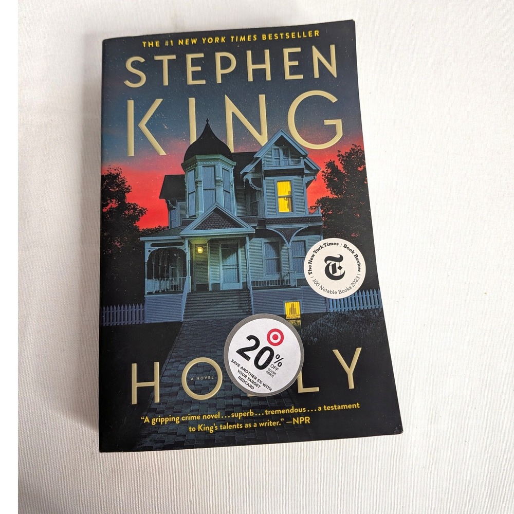 Stephen King Holly Book Adult Excellent Paperback Mystery Crime Thriller Novel